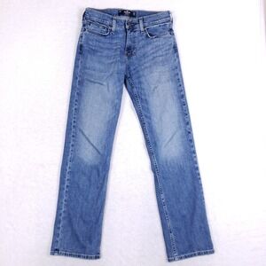 Hollister Straight Leg Jeans W28 L32 Blue Medium Wash Epic Flex Casual Denim
